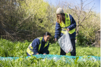  Instalación de biobardas en Camino José Strassner en el marco del proyecto Áreas Liberadas