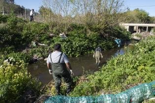  Instalación de biobardas en Camino José Strassner en el marco del proyecto Áreas Liberadas