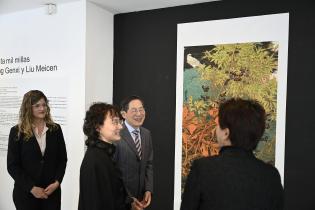 Exposición de la artista china Liu Meicen y su maestro Wang Genxi en el MuHAr Exposición de la artista china Liu Meicen y su maestro Wang Genxi en el MuHAr