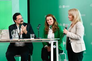 Almuerzo de trabajo con la prensa por anuncios sobre limpieza de la Intendencia de Montevideo