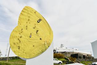 Intervención Macondo en letras de Montevideo en el Cerro Intervención Macondo en letras de Montevideo en el Cerro, 10 de octubre de 2023