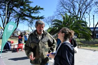 Actividad en el marco del Día Mundial de la Salud Mental en la plaza Vidiella 