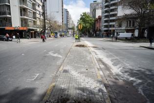 Rueda de prensa por comienzo de obras en Avda.18 de Julio