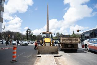 Rueda de prensa por comienzo de obras en Avda.18 de Julio