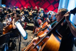 Cierre del programa Música en la escuela en el teatro Solís