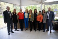 Visita de la intendenta Carolina Cosse al Centro De Rehabilitación de Adicciones Crea Vida