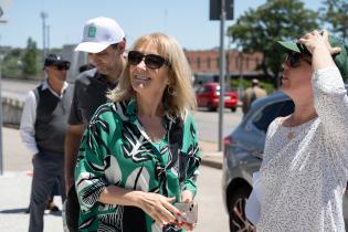 Recorrida por obras en la escuela Nº 212  por el programa Camino a Clase