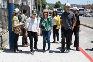 Recorrida por obras en la escuela Nº 212  por el programa Camino a Clase