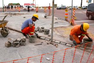 Avance de obras en espacio Libre Ruben Darío ,10 de noviembre de 2023