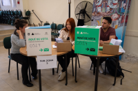 Elecciones del Presupuesto Participativo y Concejos Vecinales en el club Casal Catalá, Municipio CH