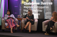 Declaración de Ciudadanas Ilustres a Magdalena Broquetas, Virginia Martínez y Elena Zaffaroni