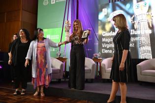 Declaración de Ciudadanas Ilustres a Magdalena Broquetas, Virginia Martínez y Elena Zaffaroni Declaración de Ciudadanas Ilustres a Magdalena Broquetas, Virginia Martínez y Elena Zaffaroni