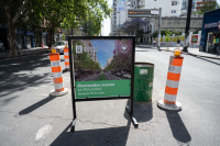 Avance de obras en ciclovía de Avda. 18 de Julio