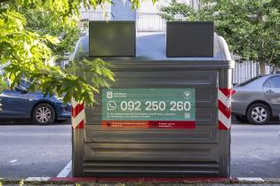 Nuevos contenedores colocados en la zona de Punta Carretas