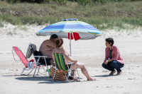 Tareas de limpieza en Playa Verde