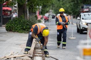 Obras de tránsito adaptativo en 21 de Setiembre