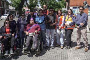 Recorrida por obra accesible en Av. 8 de Octubre y Pan de Azúcar Recorrida por obra accesible en Av. 8 de Octubre y Pan de Azúcar