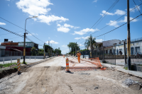 Avance de obras en la calle Cochabamba desde Mateo Cortés hasta Camino Maldonado