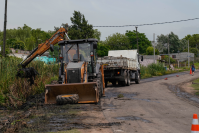 Trabajos de desobstrucción en el arroyo Pantanoso, 14 de diciembre  de 2023