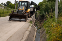 Trabajos de desobstrucción en el arroyo Pantanoso, 14 de diciembre  de 2023