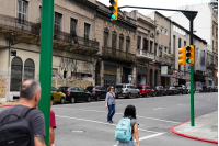 Inauguración de semáforo en calle Ciudadela esquina Av. Uruguay