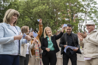 Inauguración del parque Villa Dolores