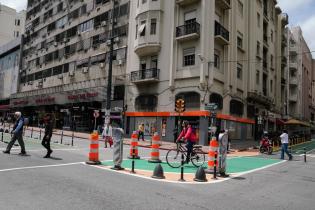 Ciclovía en Av. 18 de Julio y Carlos Quijano. Ciclovía en Av. 18 de Julio y Carlos Quijano , 19 de diciembre de 2023