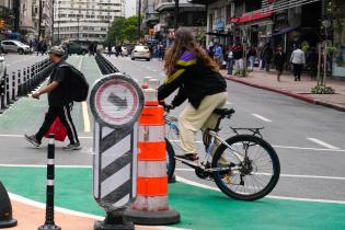 Ciclovía en Av. 18 de Julio y Carlos Quijano. Ciclovía en Av. 18 de Julio y Carlos Quijano , 19 de diciembre de 2023