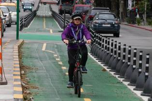 Ciclovía en Dr. Mario Cassinoni y Av. 18 de Julio 