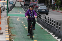 Ciclovía en Dr. Mario Cassinoni y Av. 18 de Julio 