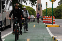 Ciclovía en Dr. Mario Cassinoni y Av. 18 de Julio 