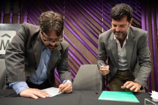 Director de Recursos Financieros, Mauricio Zunino en el sorteo de buenas y buenos pagadores Director de Recursos Financieros, Mauricio Zunino en el sorteo de buenas y buenos pagadores