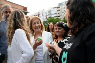 Inauguración de la ciclovía de Av. 18 de julio