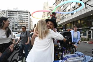 Inauguración de la ciclovía de Av. 18 de julio Inauguración de la ciclovía de Av. 18 de julio