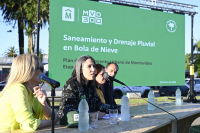 Presentación de proyecto de saneamiento y drenaje pluvial en el barrio Bola de Nieve