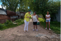 Inauguración de espacio público en el barrio Los milagros