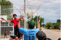 Inauguración de espacio público en el barrio Los milagros