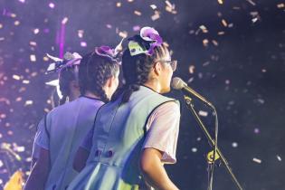 Encuentro de Carnaval de las Promesas en el teatro de Verano