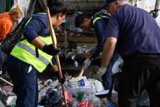 Operativo de limpieza en feria Vía Blanca    ,06 de enero de 2024