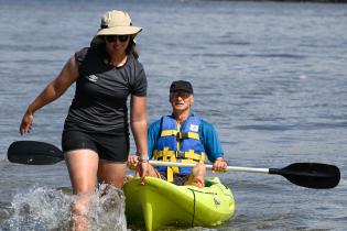 Actividades deportivas en la playa Ramírez por el programa Monteverano , 08 de enero de 2024