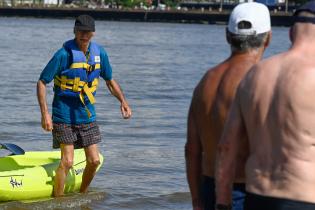 Actividades deportivas en la playa Ramírez por el programa Monteverano , 08 de enero de 2024