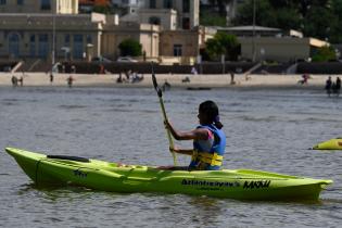 Actividades deportivas en la playa Ramírez por el programa Monteverano , 08 de enero de 2024