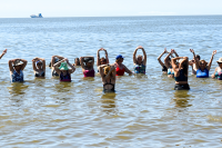 Actividades en playa del Cerro por el programa Monteverano ,  09 de enero de 2024