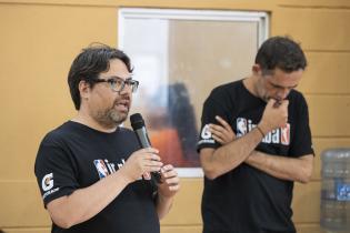 Federico Graña y Mauricio Zunino en el Torneo Jr. NBA en el club Guruyú Waston Federico Graña y Mauricio Zunino en el Torneo Jr. NBA en el club Guruyú Waston