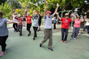 Gimnasia para personas mayores en Cedel Carrasco