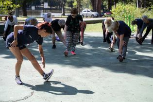 Gimnasia para personas mayores en Cedel Carrasco