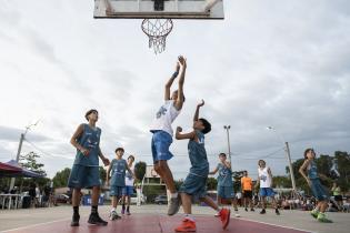 Torneo Jr. NBA en la plaza Alba Roballo Torneo Jr. NBA en la plaza Alba Roballo