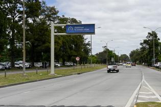 Panel informativo del Centro de Gestión de Movilidad 