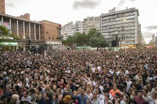 Festejos en el escenario de el Gaucho por los 300 años de Montevideo