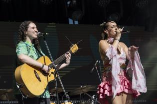 Festejos en el escenario de el Gaucho por los 300 años de Montevideo